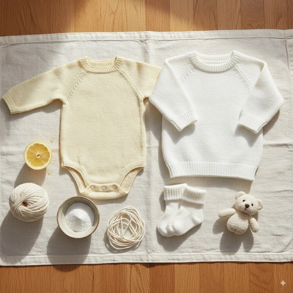 How to Whiten Knitted Baby Clothes Safely & Easily – MOSSRIVER