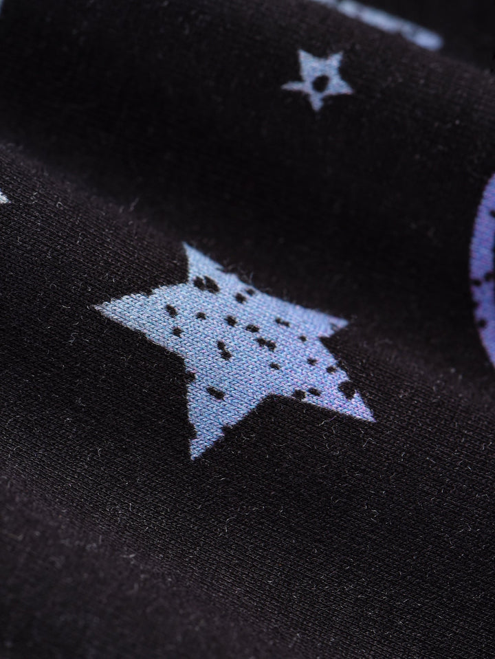 Bamboo Long - Sleeve Baby One - Piece Starry Sky Print - MOSSRIVER