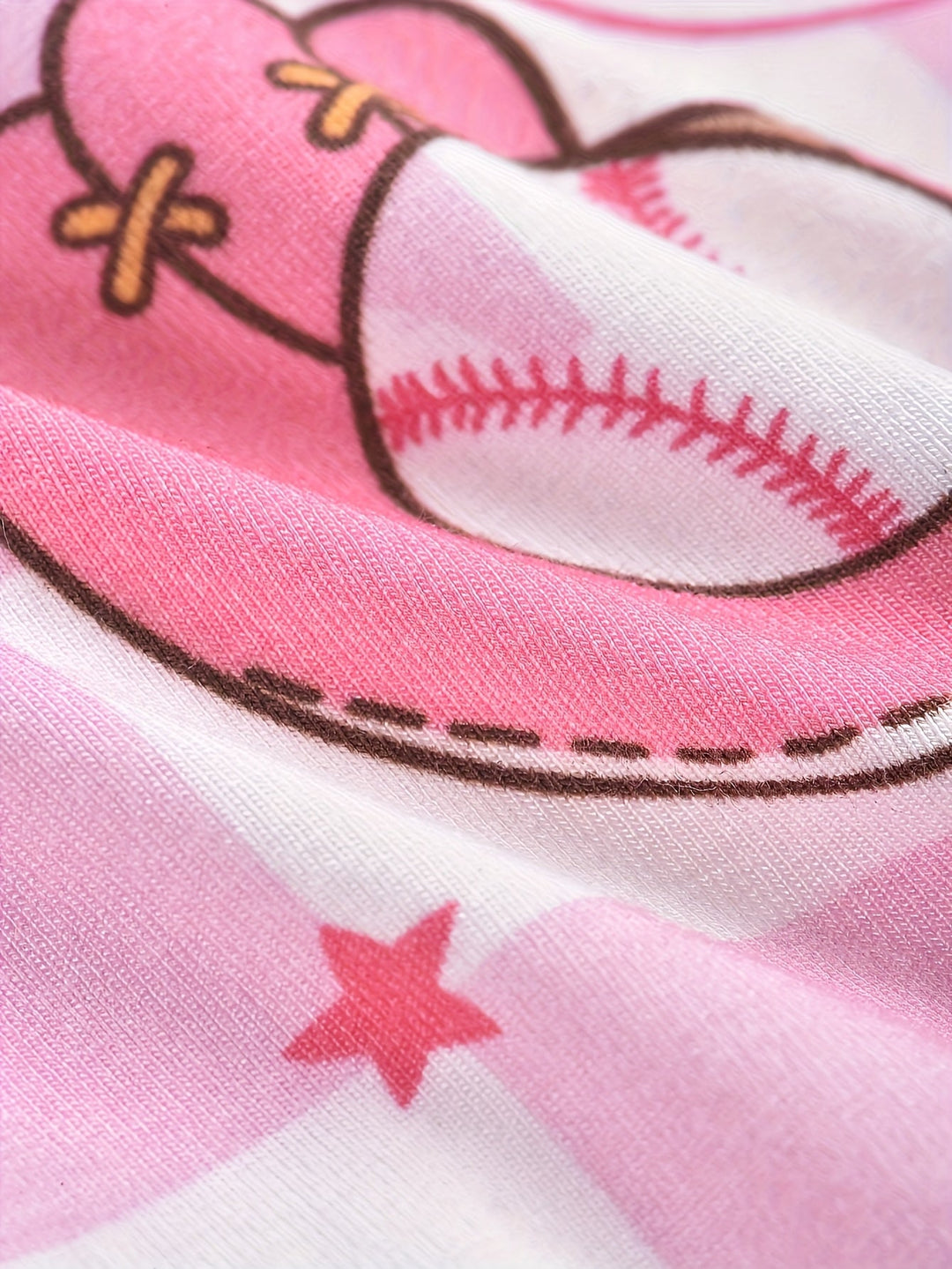 Bamboo Short - Sleeve Baby One - Piece (Baseball Fun Print) - MOSSRIVER