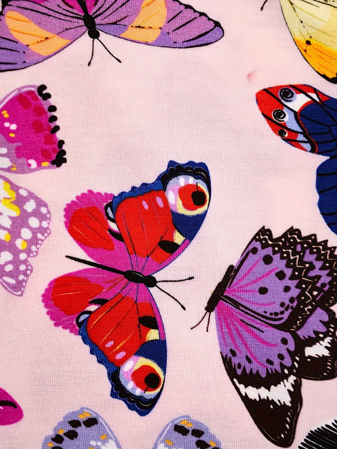 Bamboo Short - Sleeve Baby One - Piece Butterflies Print - MOSSRIVER