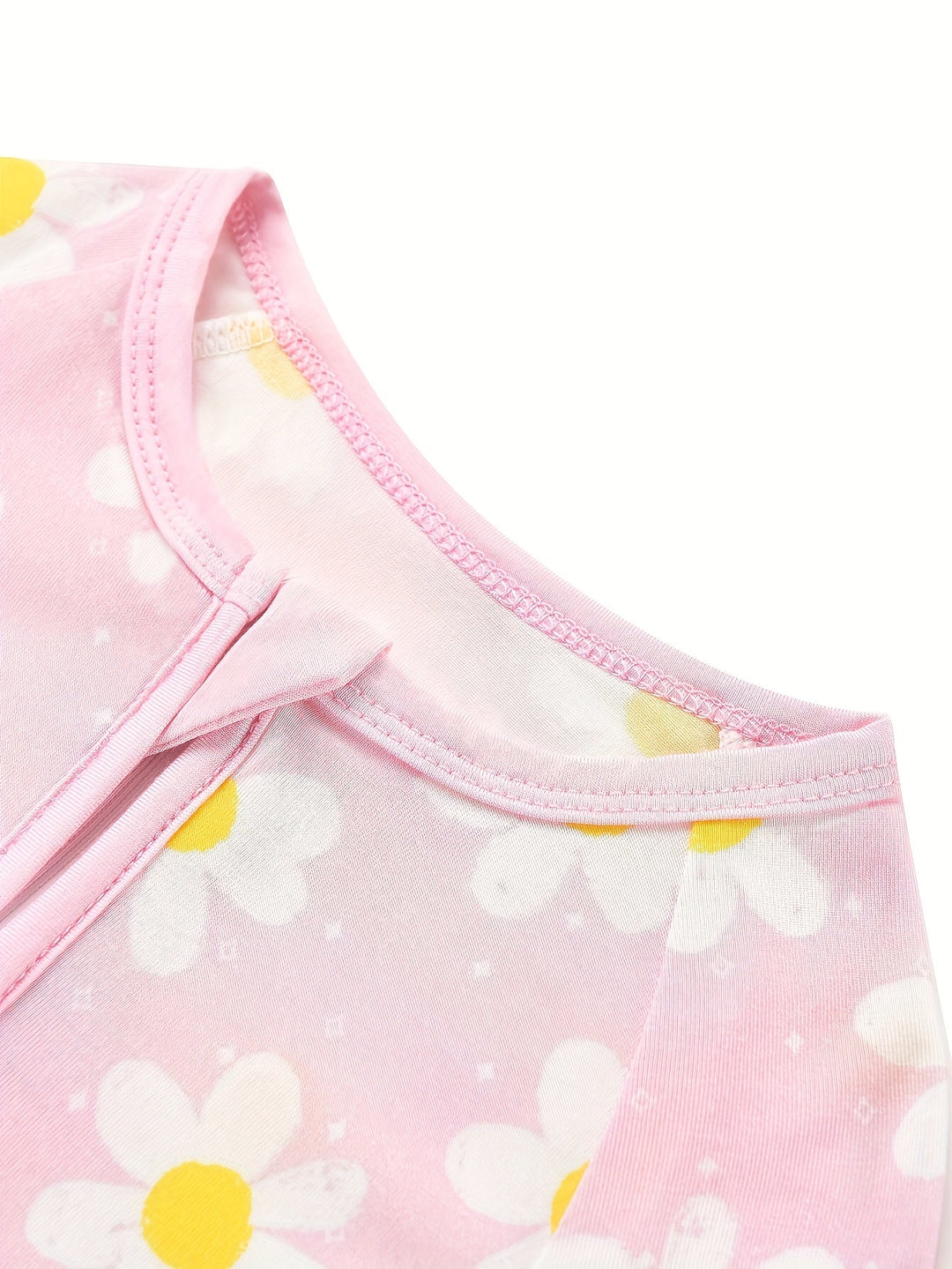 Bamboo Short - Sleeve Baby One - Piece Sketch Floral - MOSSRIVER