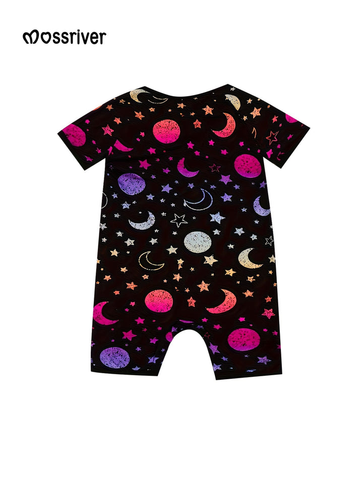 Bamboo Short - Sleeve Baby One - Piece Starry Sky - MOSSRIVER