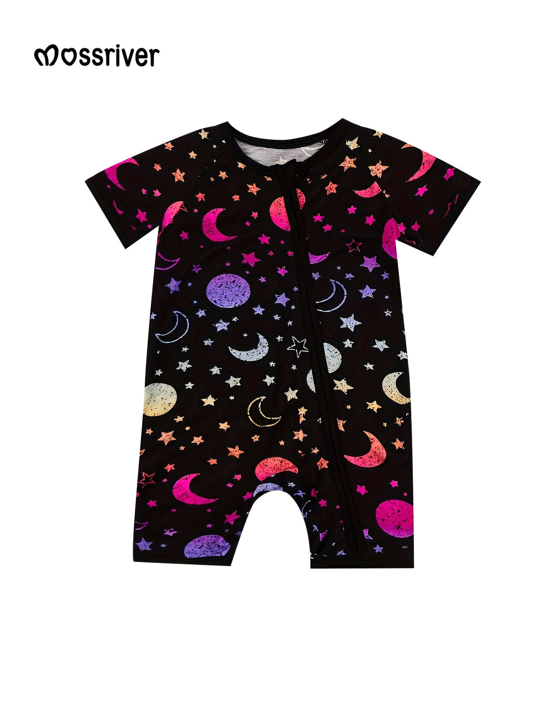Bamboo Short - Sleeve Baby One - Piece Starry Sky - MOSSRIVER