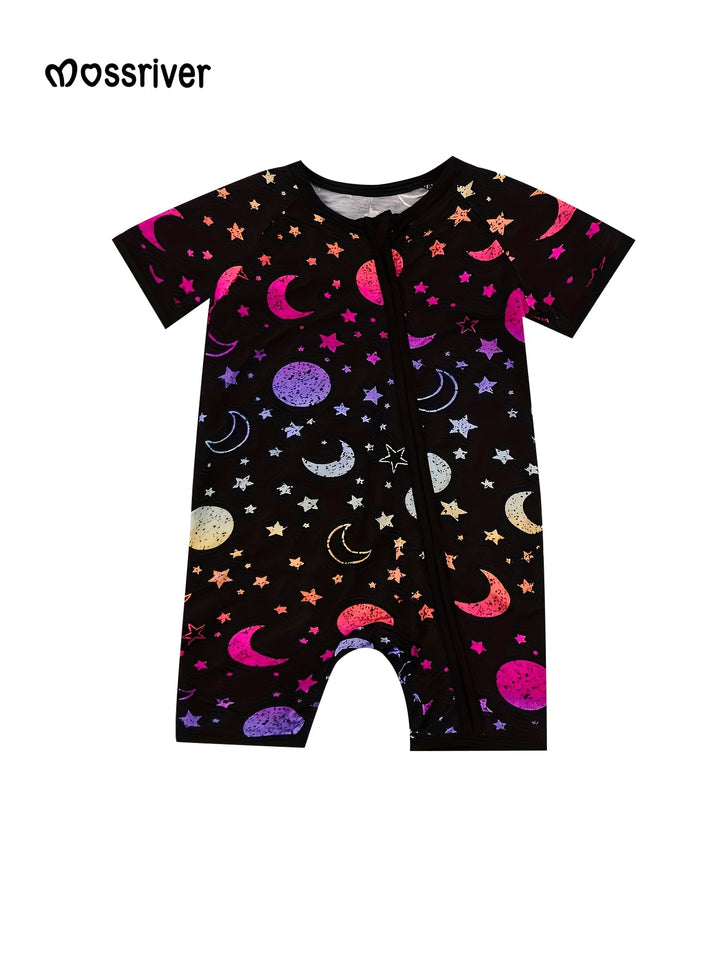 Bamboo Short - Sleeve Baby One - Piece Starry Sky - MOSSRIVER