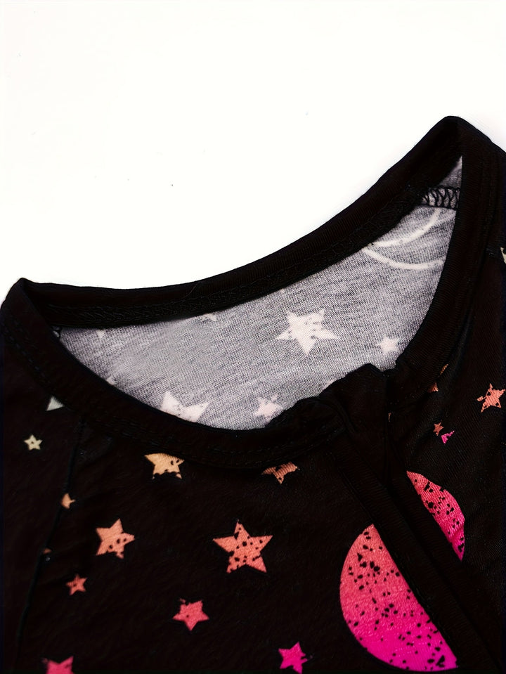 Bamboo Short - Sleeve Baby One - Piece Starry Sky - MOSSRIVER