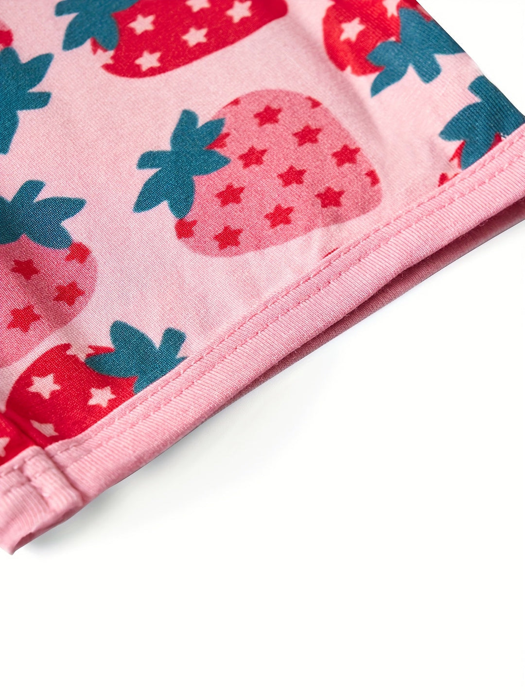 Bamboo Short - Sleeve Baby One - Piece Strawberry Print - MOSSRIVER