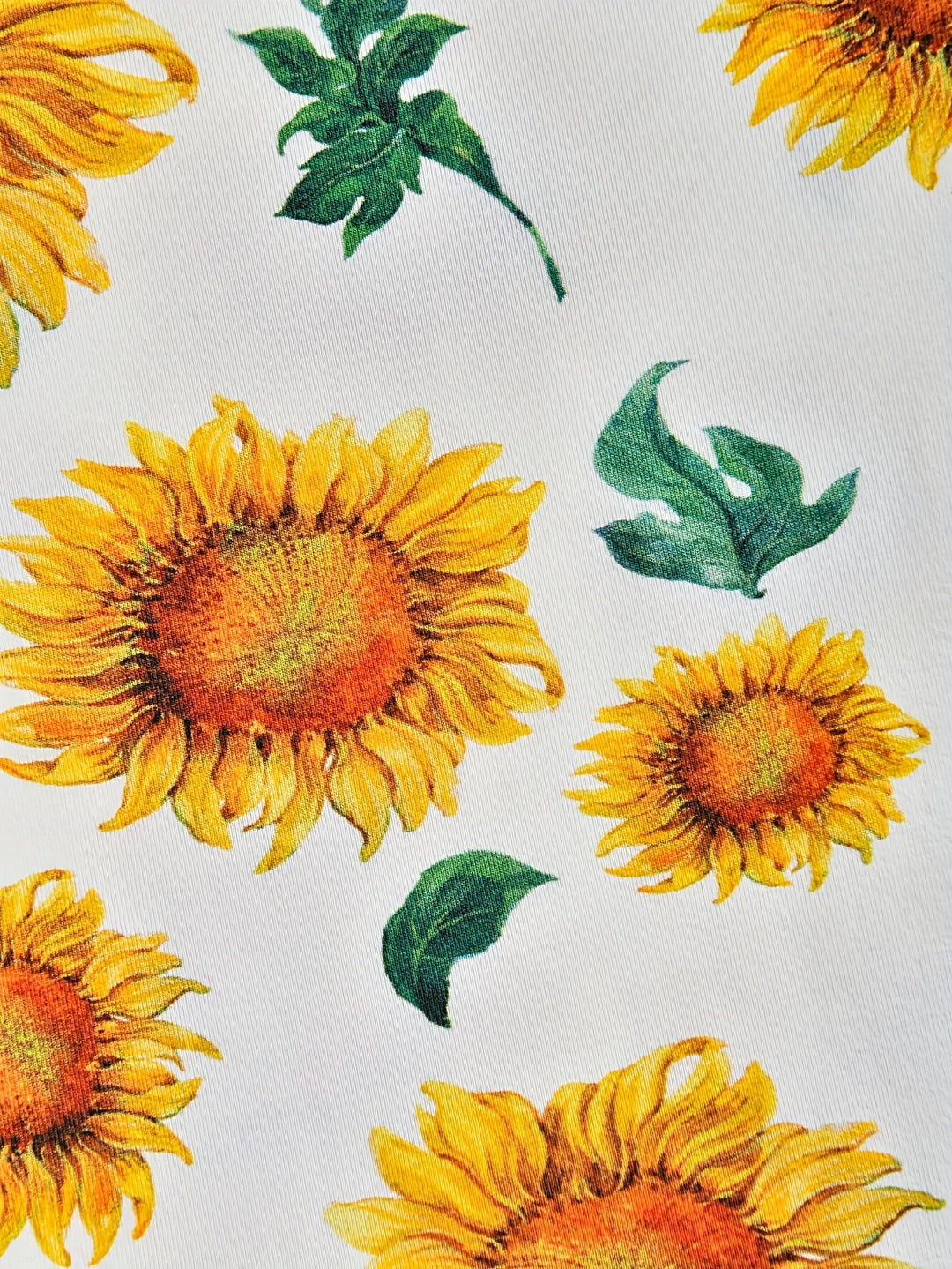 Bamboo Short - Sleeve Baby One - Piece Sunflower Print - MOSSRIVER