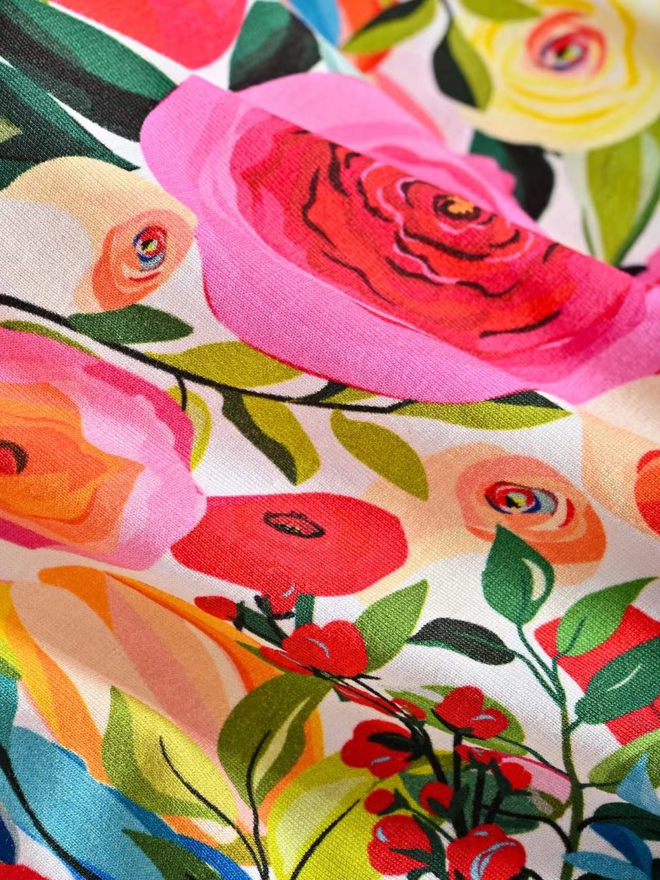 Bamboo Short - Sleeve Kid's Floral Two - Piece - MOSSRIVER