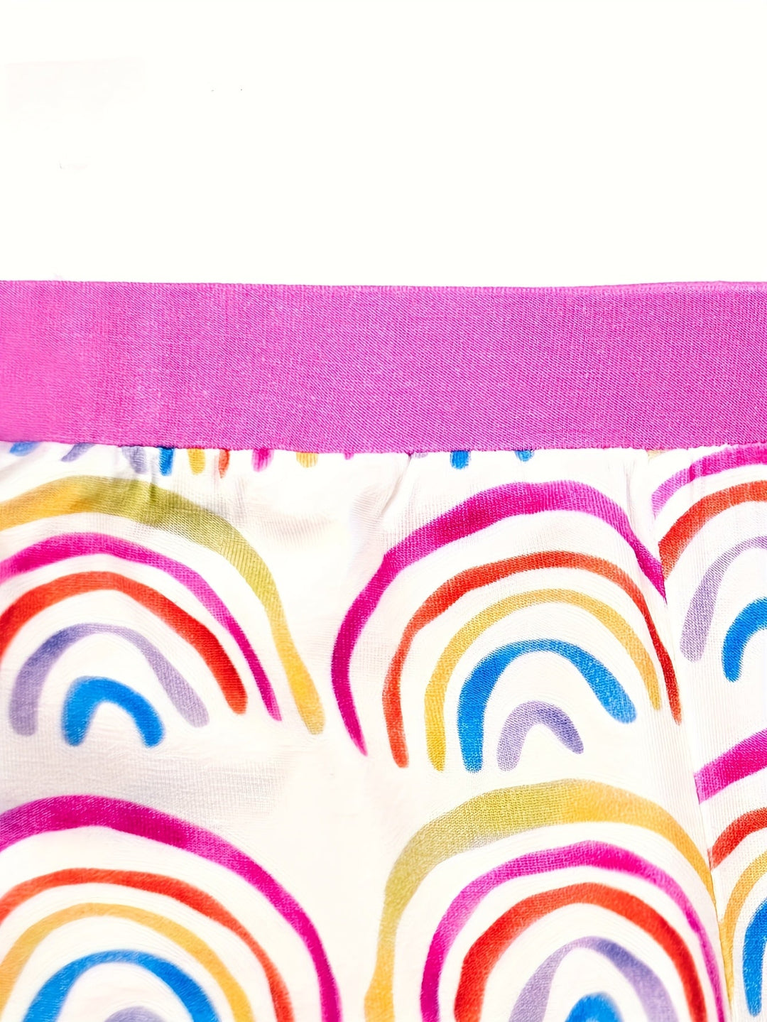 Bamboo Short - Sleeve Kid's Two - Piece Watercolor Rainbow - MOSSRIVER