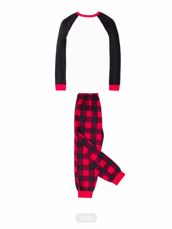 Christmas Elf Print Long - Sleeve Kid's Two - Piece - MOSSRIVER