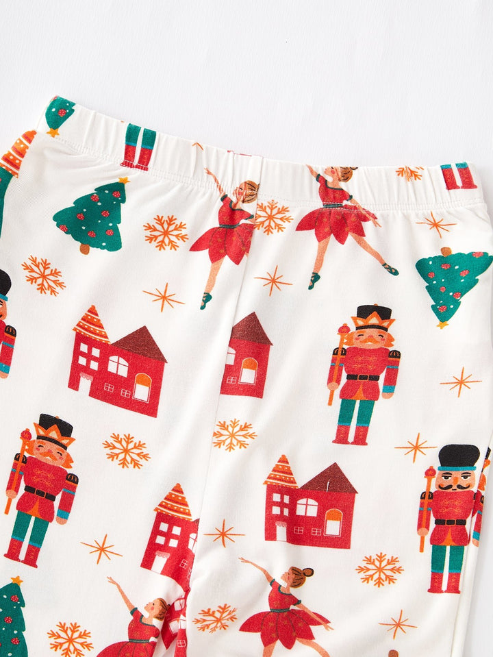 Christmas Family Matching Bamboo Long - Sleeve Kid's Two - Piece King and Princess Print - MOSSRIVER