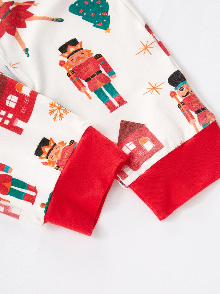 Christmas Family Matching Bamboo Long - Sleeve Kid's Two - Piece King and Princess Print - MOSSRIVER