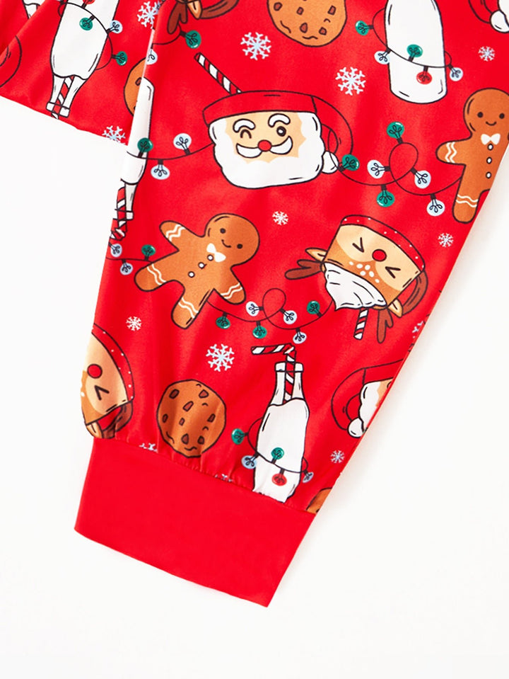 Christmas Print Long - Sleeve Women's Pajama Set - MOSSRIVER