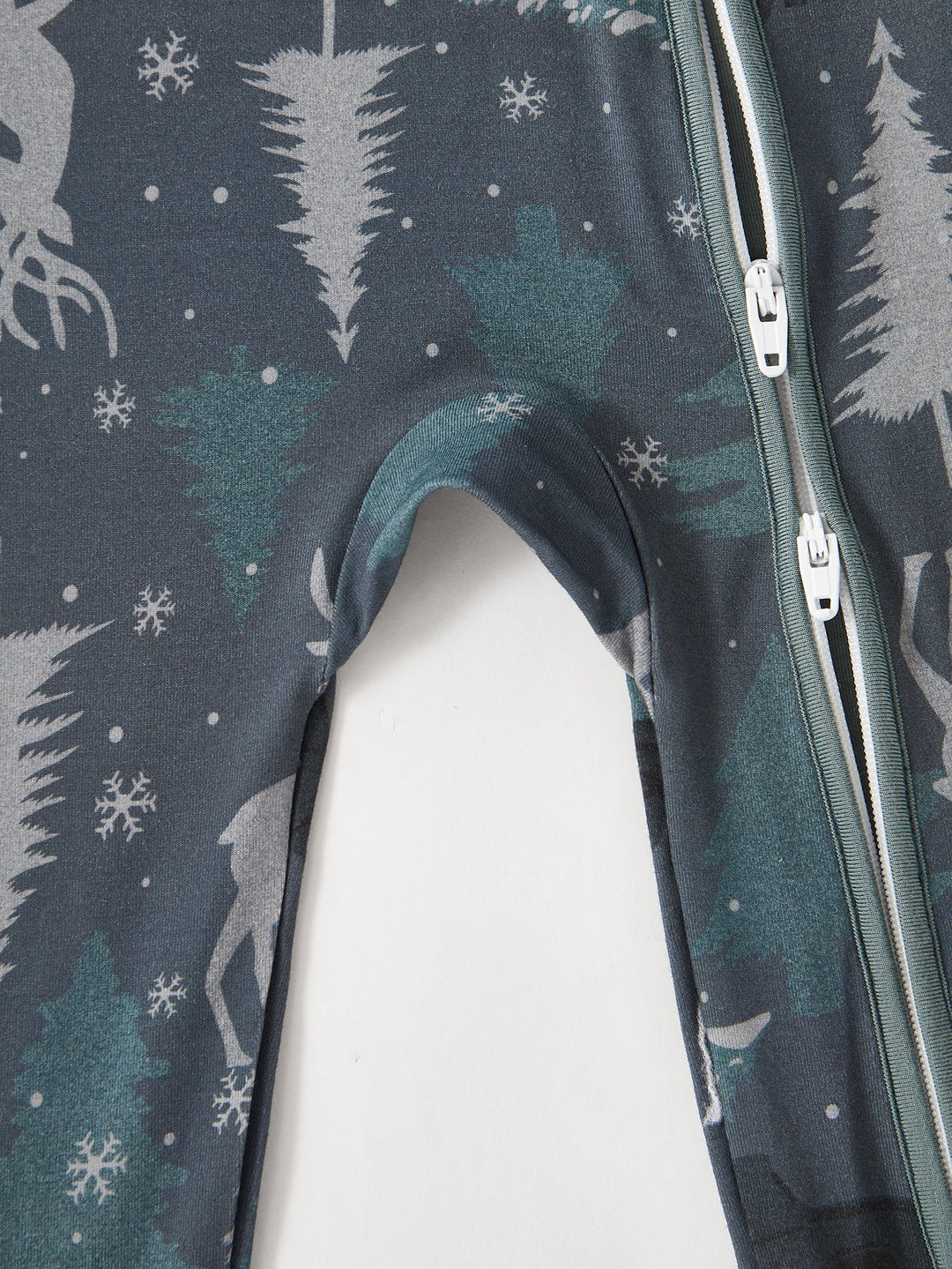 Footies Mitten Double - Zipper Forest elk Print - MOSSRIVER