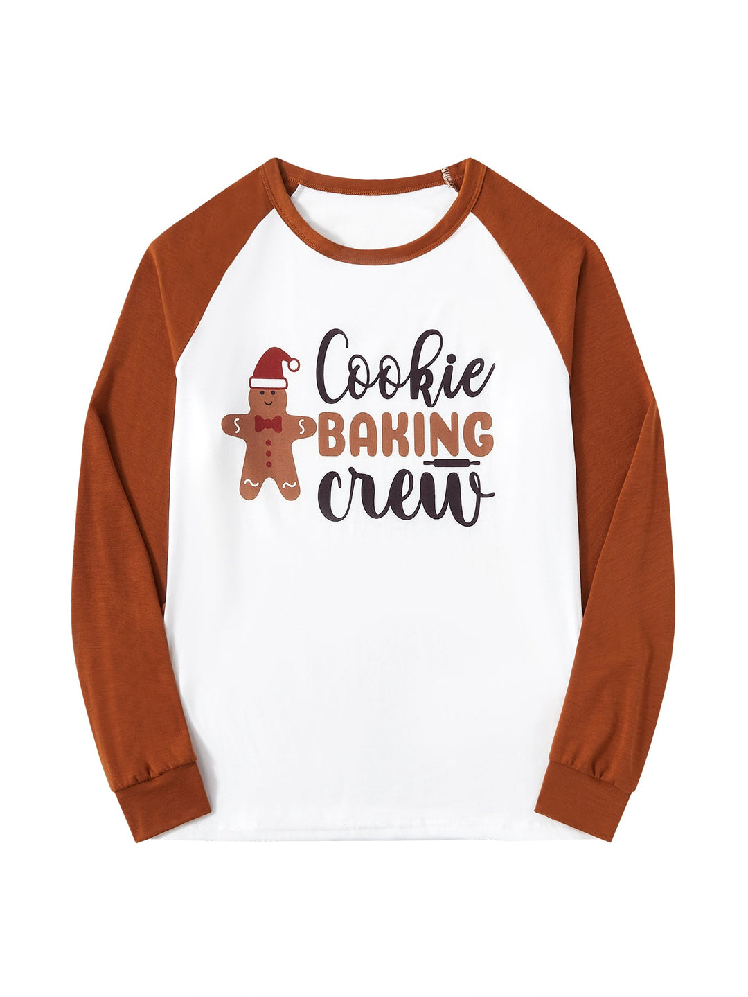 Gingerbread Print Long - Sleeve Women's Pajama Set - MOSSRIVER