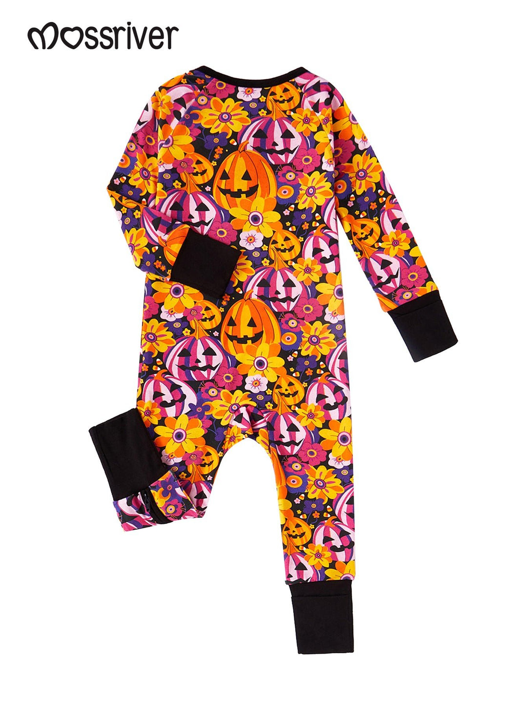 Halloween Long Sleeve Baby One Piece Pumpkin Blossoms - MOSSRIVER