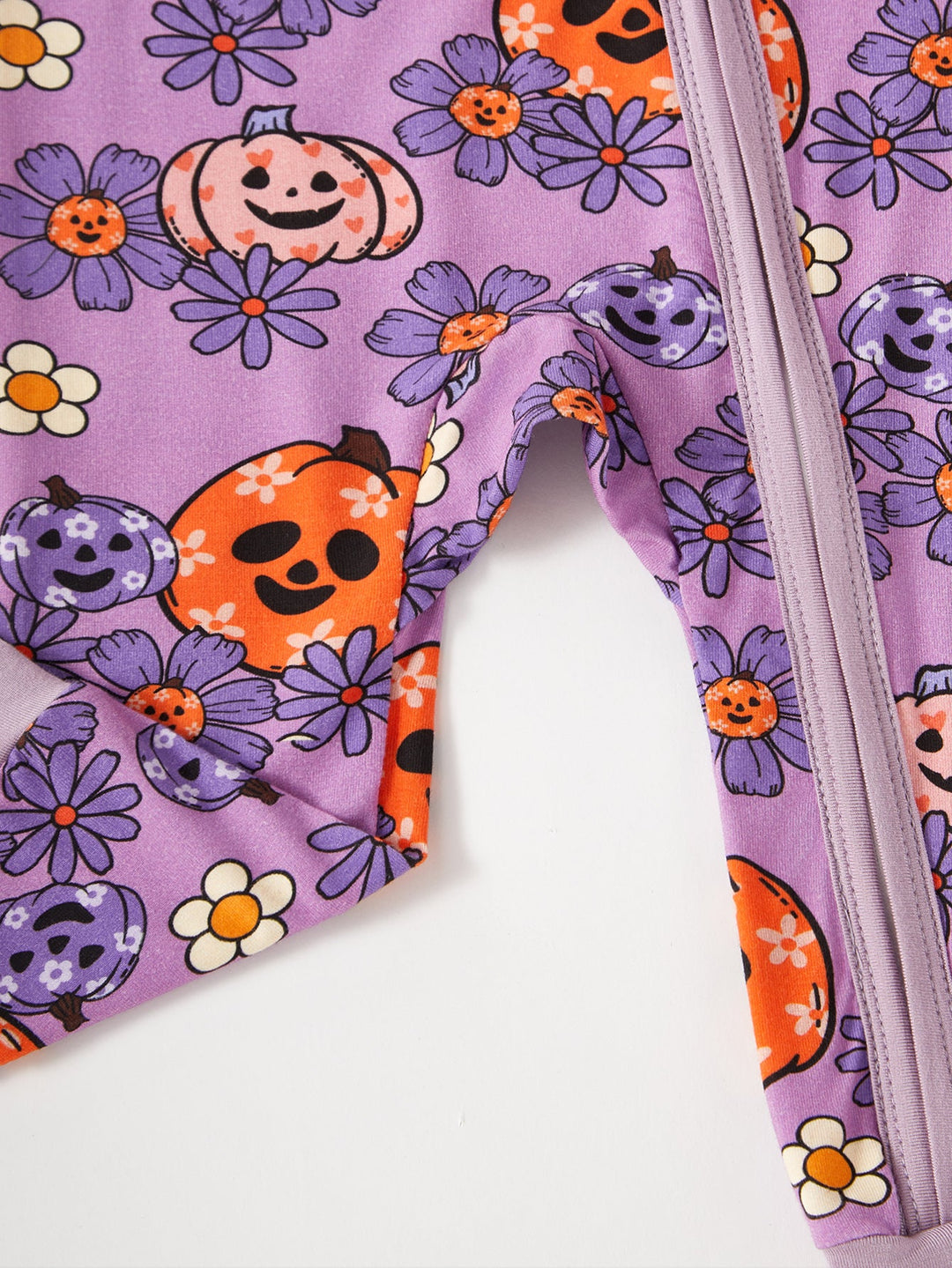 Halloween Long Sleeve One Piece Chrysanthemum Pumpkin - MOSSRIVER