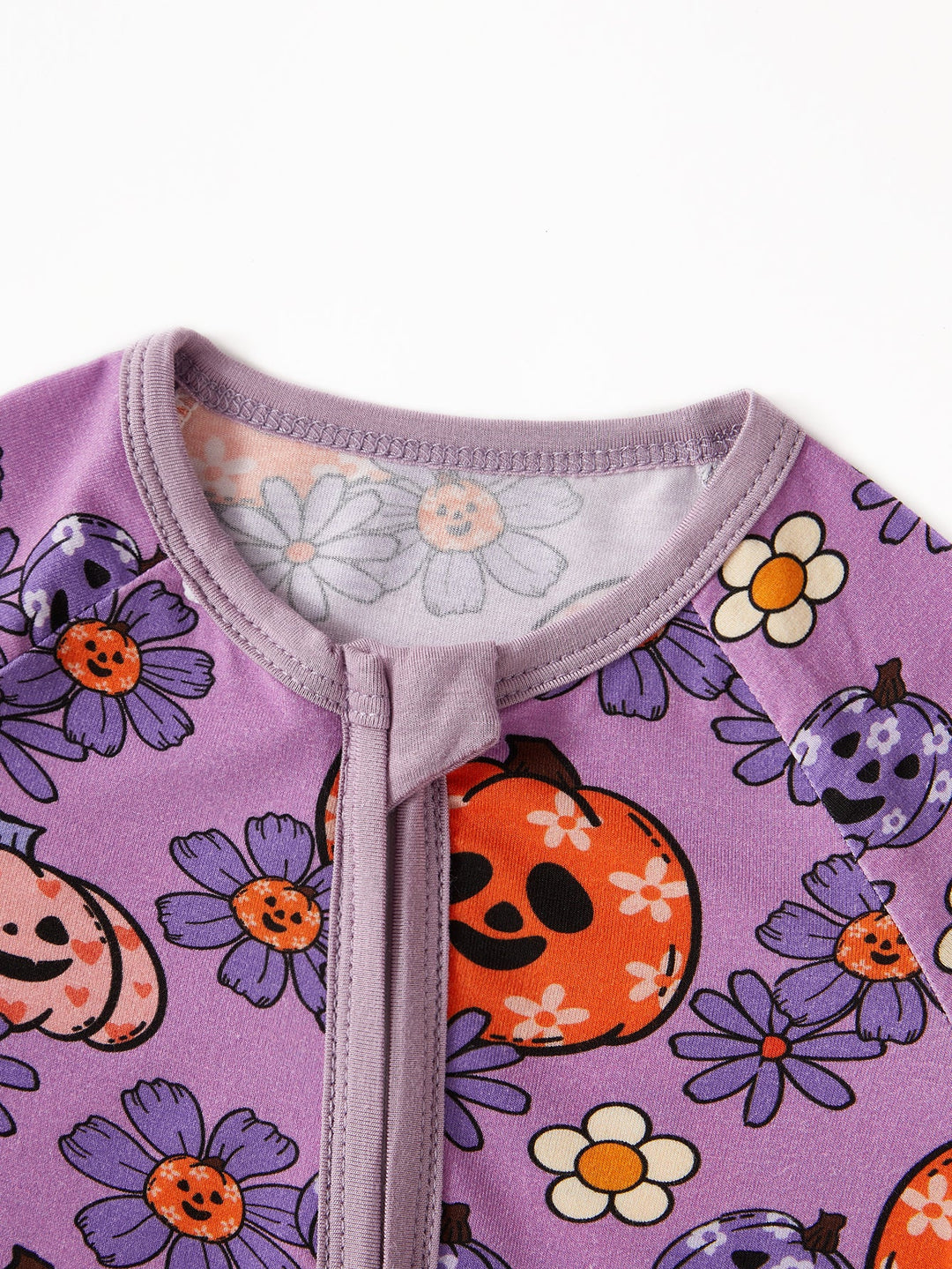 Halloween Long Sleeve One Piece Chrysanthemum Pumpkin - MOSSRIVER