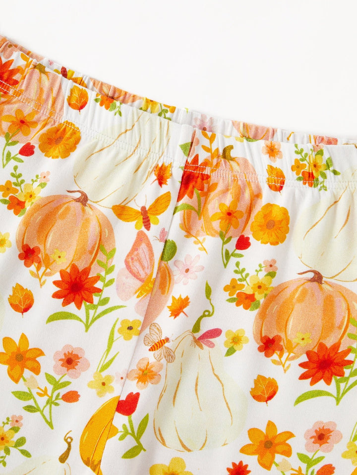 Halloween Long Sleeve Two Piece Pumpkin Flowers - MOSSRIVER