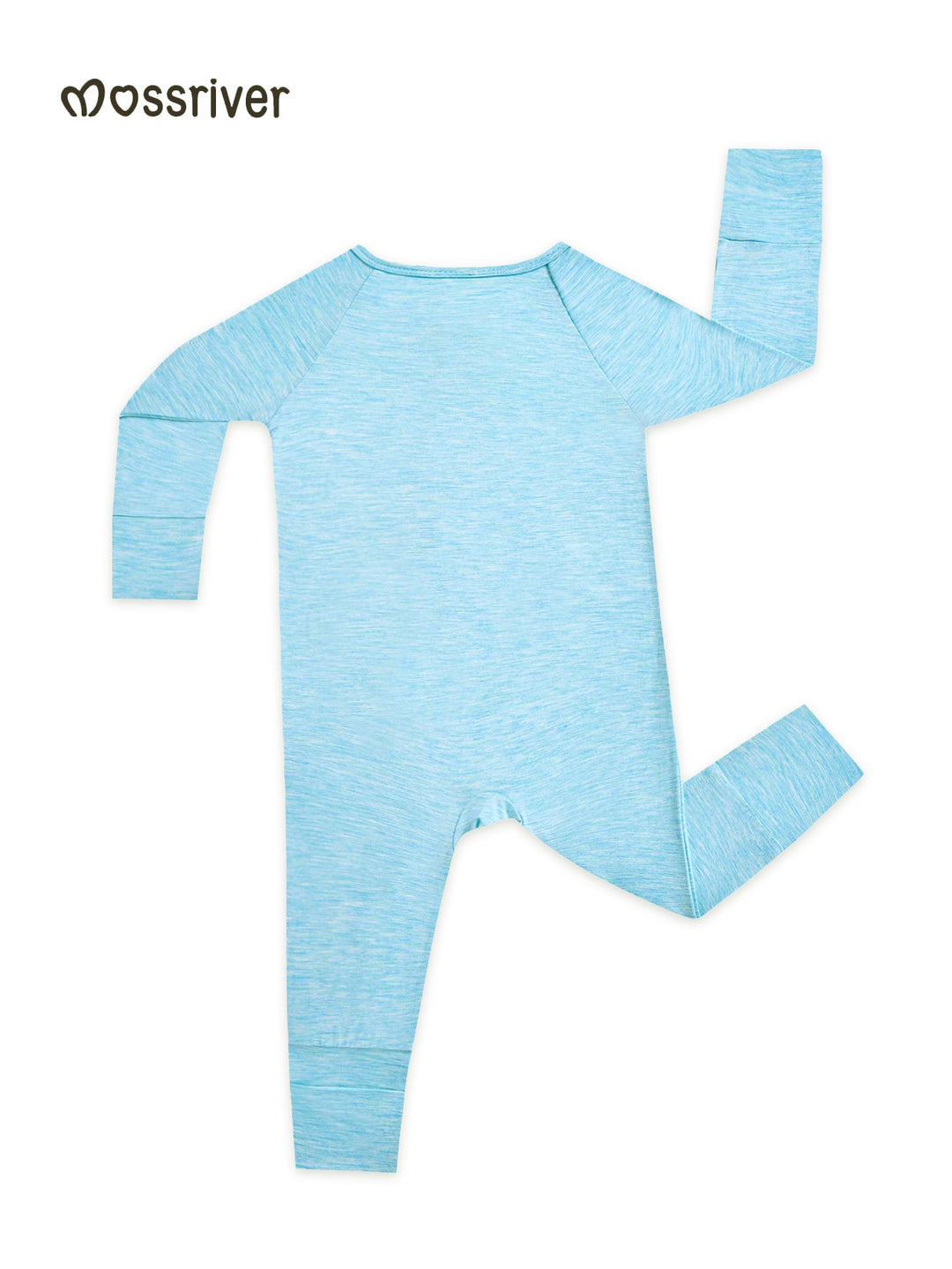 Long Sleeve One Piece Candy Macaron Blue - MOSSRIVER