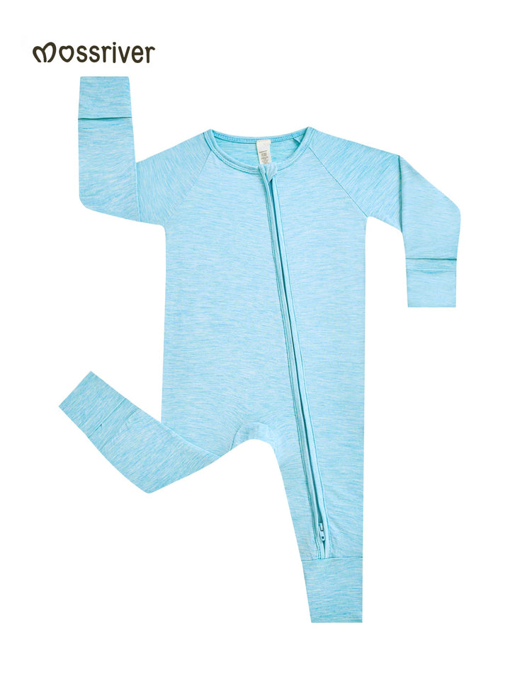 Long Sleeve One Piece Candy Macaron Blue - MOSSRIVER