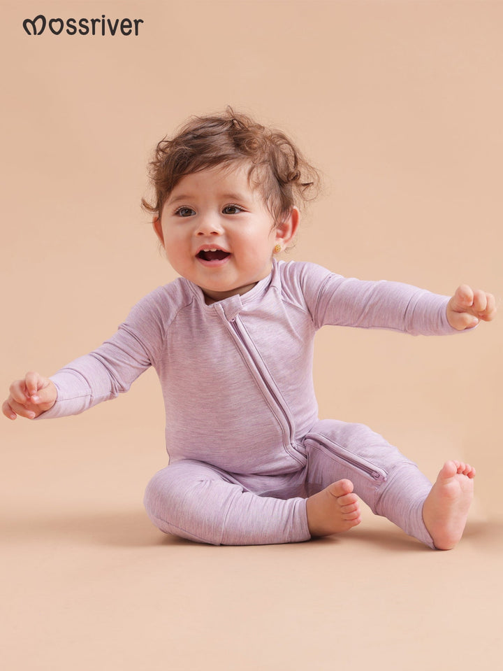 Long Sleeve One Piece Candy Macaron Lilac - MOSSRIVER