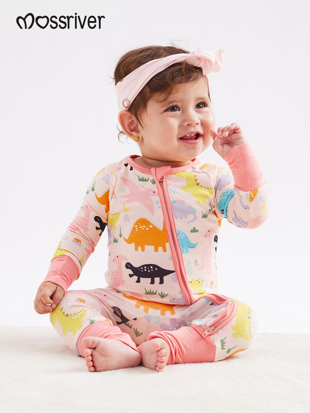Long Sleeve One Piece Cute Dinosaur - MOSSRIVER