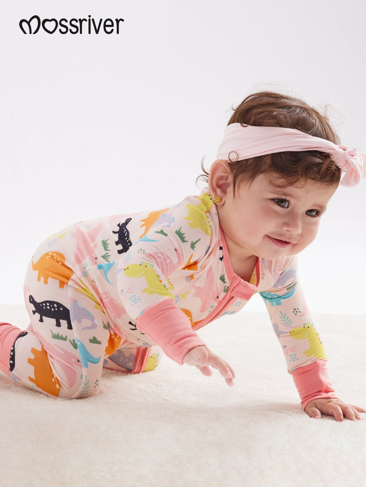 Long Sleeve One Piece Cute Dinosaur - MOSSRIVER