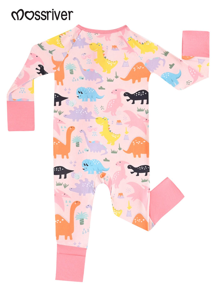 Long Sleeve One Piece Cute Dinosaur - MOSSRIVER