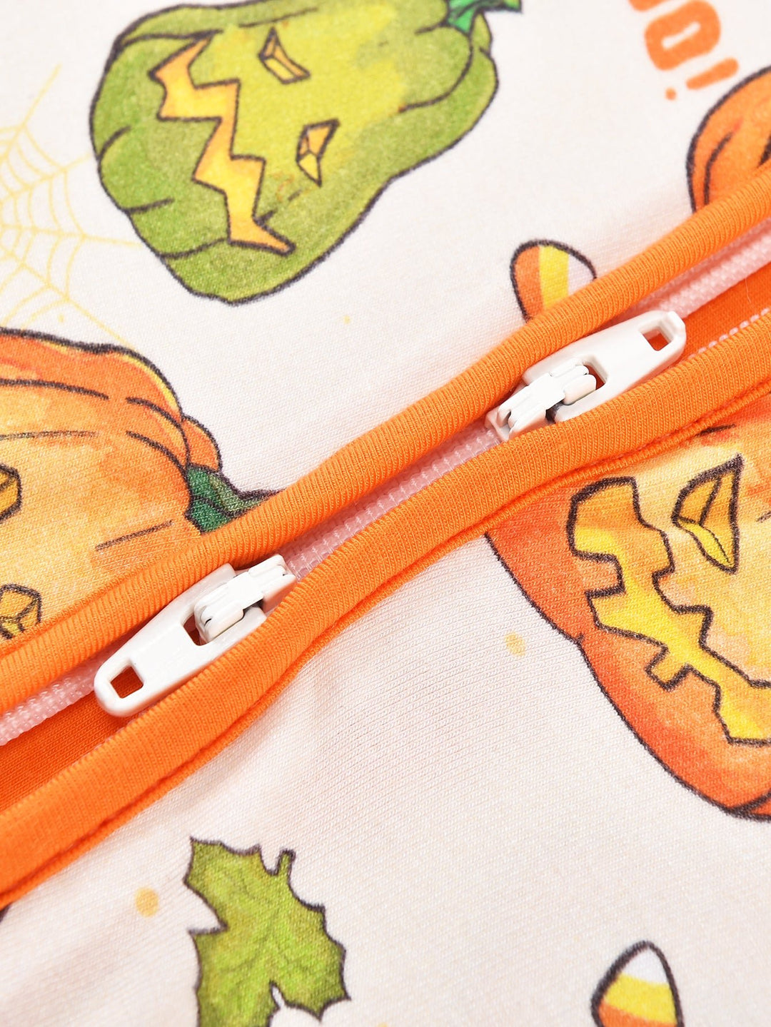 Long Sleeve One Piece Smiling Jack - o' - Lantern - MOSSRIVER