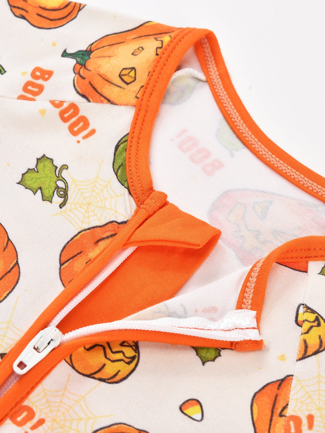 Long Sleeve One Piece Smiling Jack - o' - Lantern - MOSSRIVER