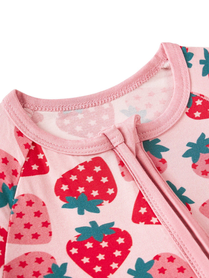 Long Sleeve One Piece Strawberry - MOSSRIVER
