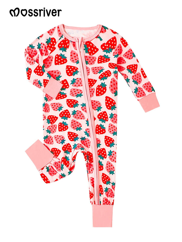 Long Sleeve One Piece Strawberry - MOSSRIVER