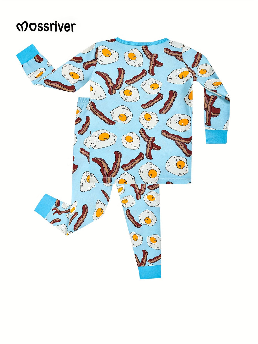 Long - Sleeve Two - Piece Eggs Bacon - MOSSRIVER