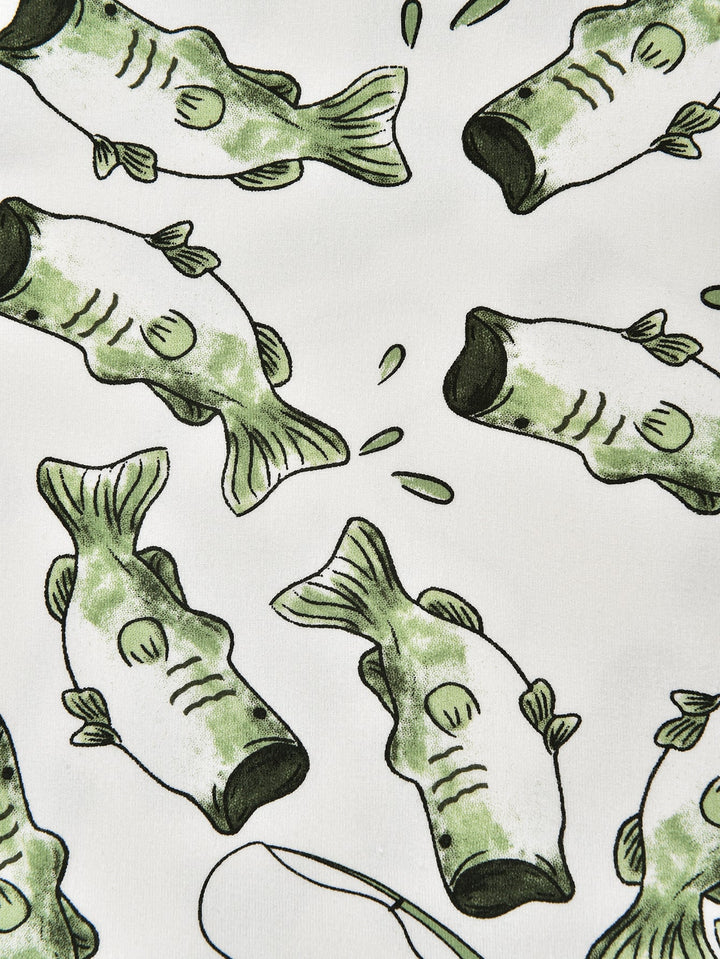 Long Sleeve Two Piece Fishing Scene - MOSSRIVER