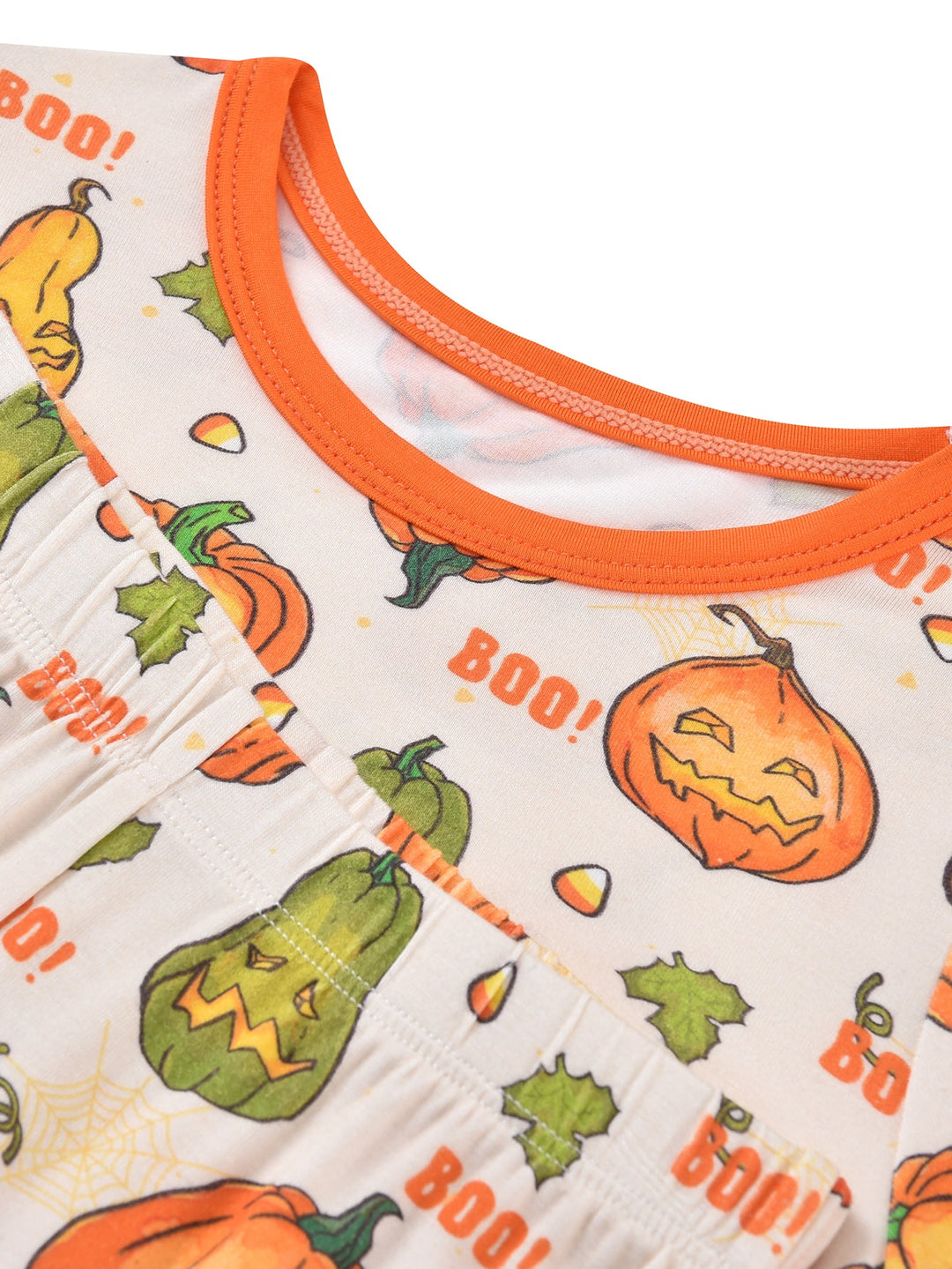 Long Sleeve Two Piece Smiling Jack - o' - Lantern - MOSSRIVER