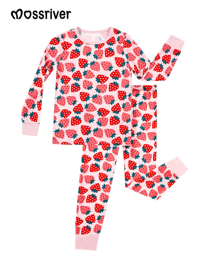 Long Sleeve Two Piece Strawberry - MOSSRIVER