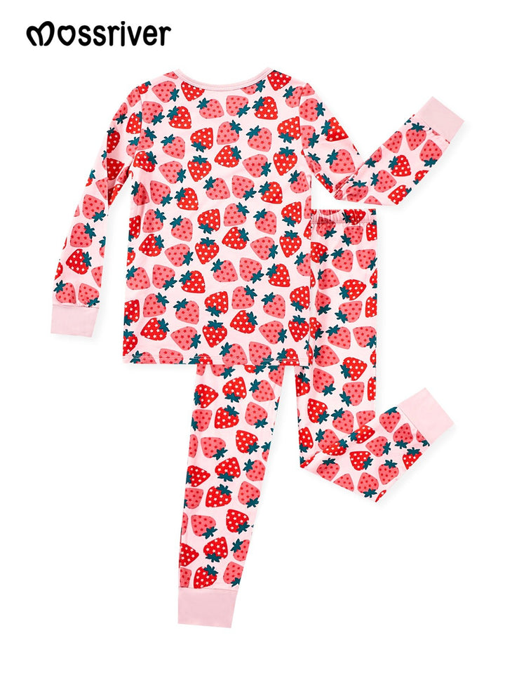 Long Sleeve Two Piece Strawberry - MOSSRIVER