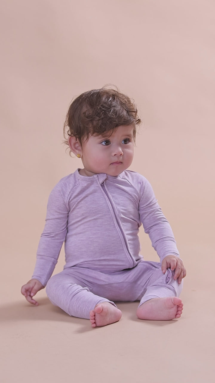 Long Sleeve One Piece Candy Macaron Lilac