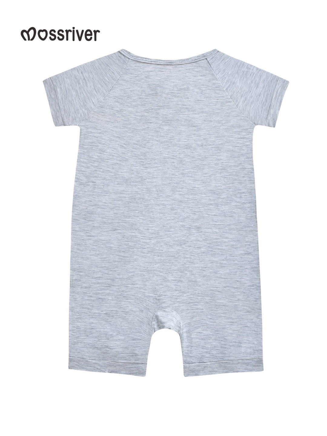 Short Sleeve One Piece Candy Macaron Gray - MOSSRIVER