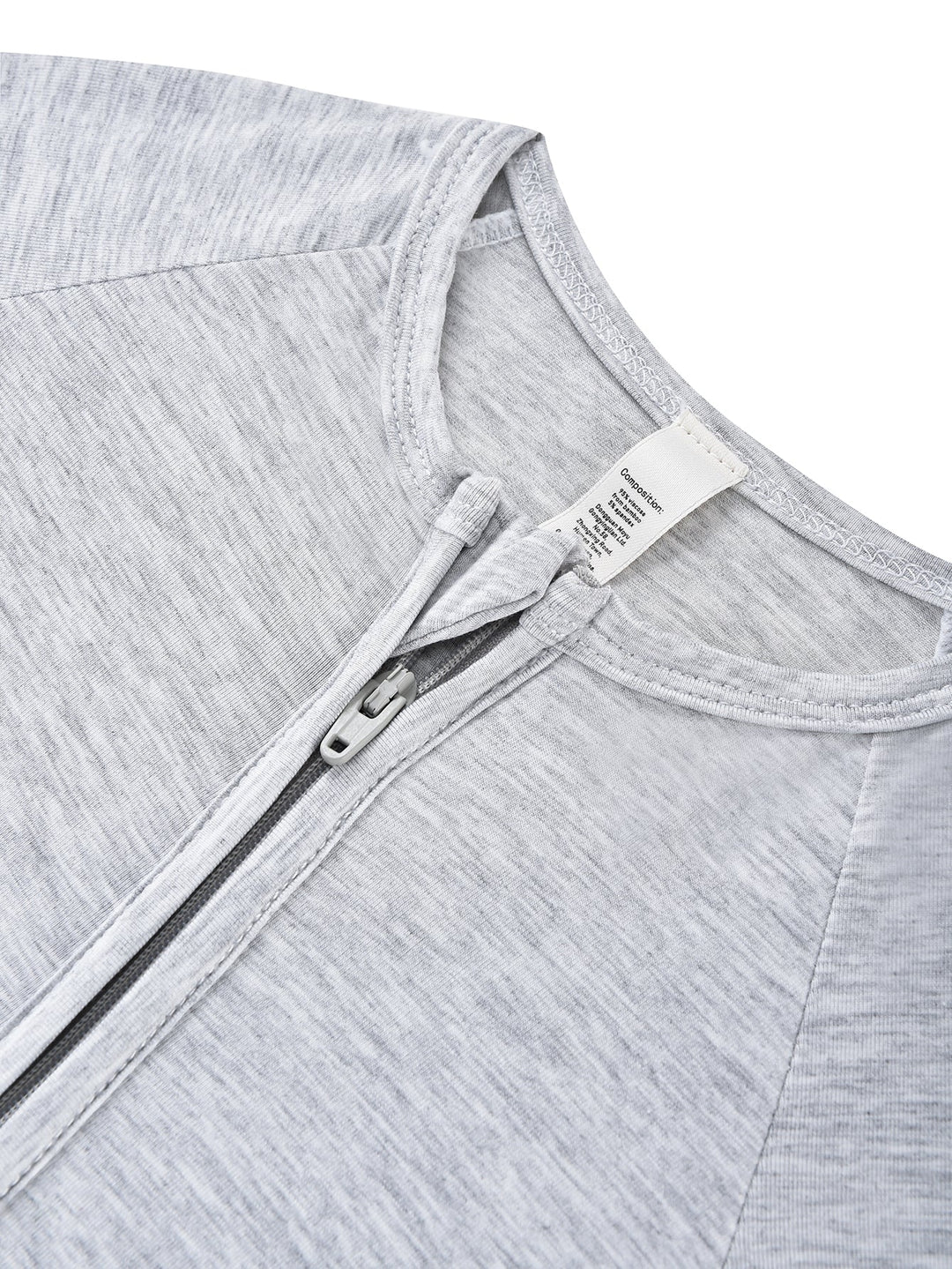 Short Sleeve One Piece Candy Macaron Gray - MOSSRIVER