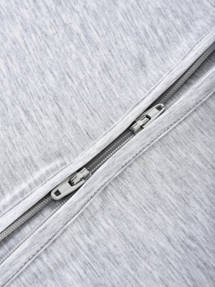 Short Sleeve One Piece Candy Macaron Gray - MOSSRIVER