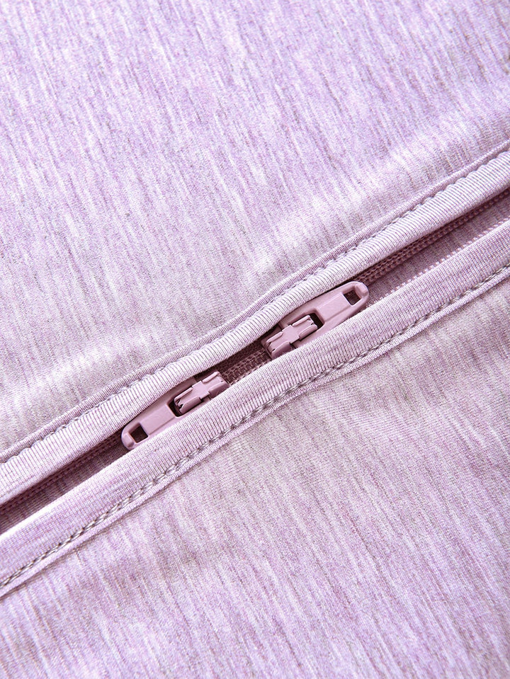 Short Sleeve One Piece Candy Macaron Lilac - MOSSRIVER