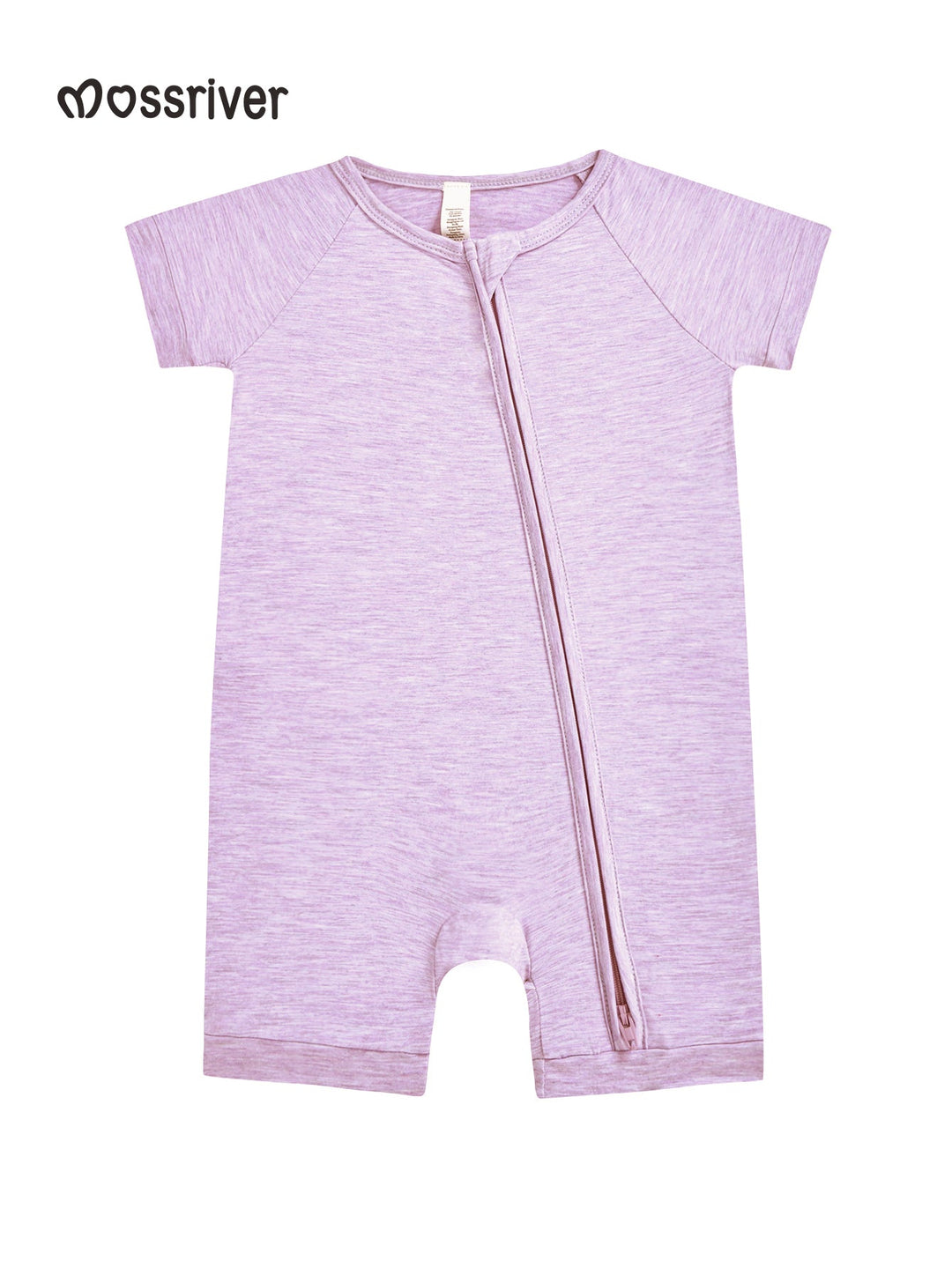 Short Sleeve One Piece Candy Macaron Lilac - MOSSRIVER