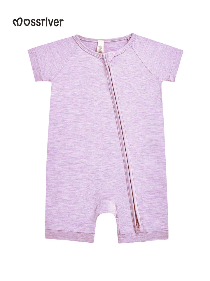 Short Sleeve One Piece Candy Macaron Lilac - MOSSRIVER
