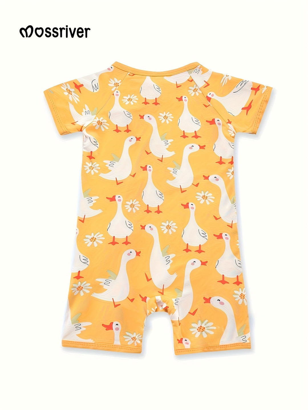 Short Sleeve One Piece Little Swan - MOSSRIVER