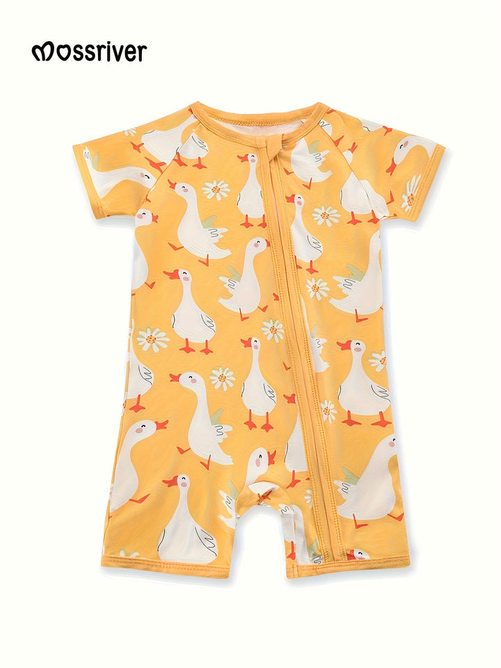 Short Sleeve One Piece Little Swan - MOSSRIVER