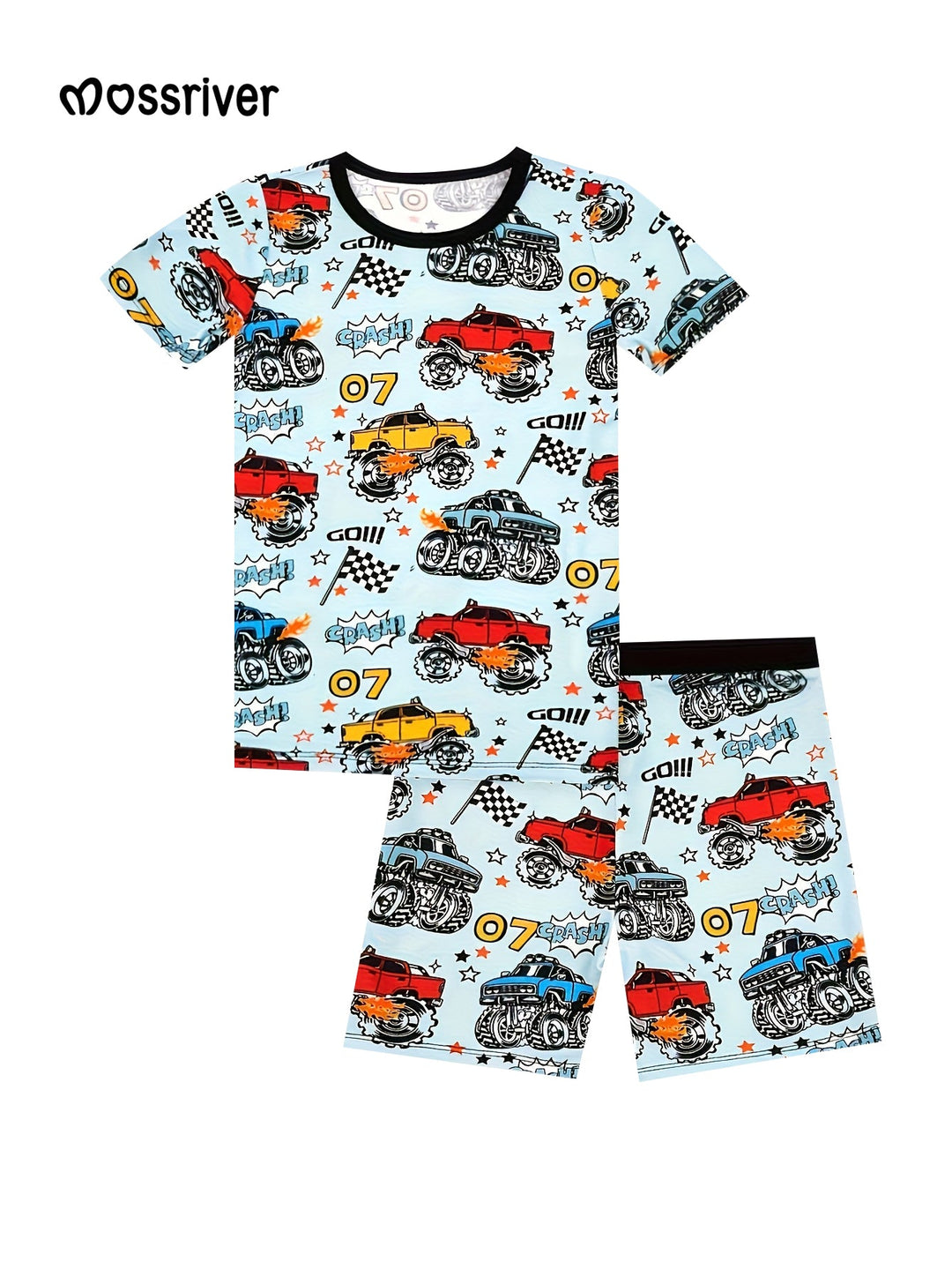 Short - Sleeve Two - Piece Racing Cars - MOSSRIVER
