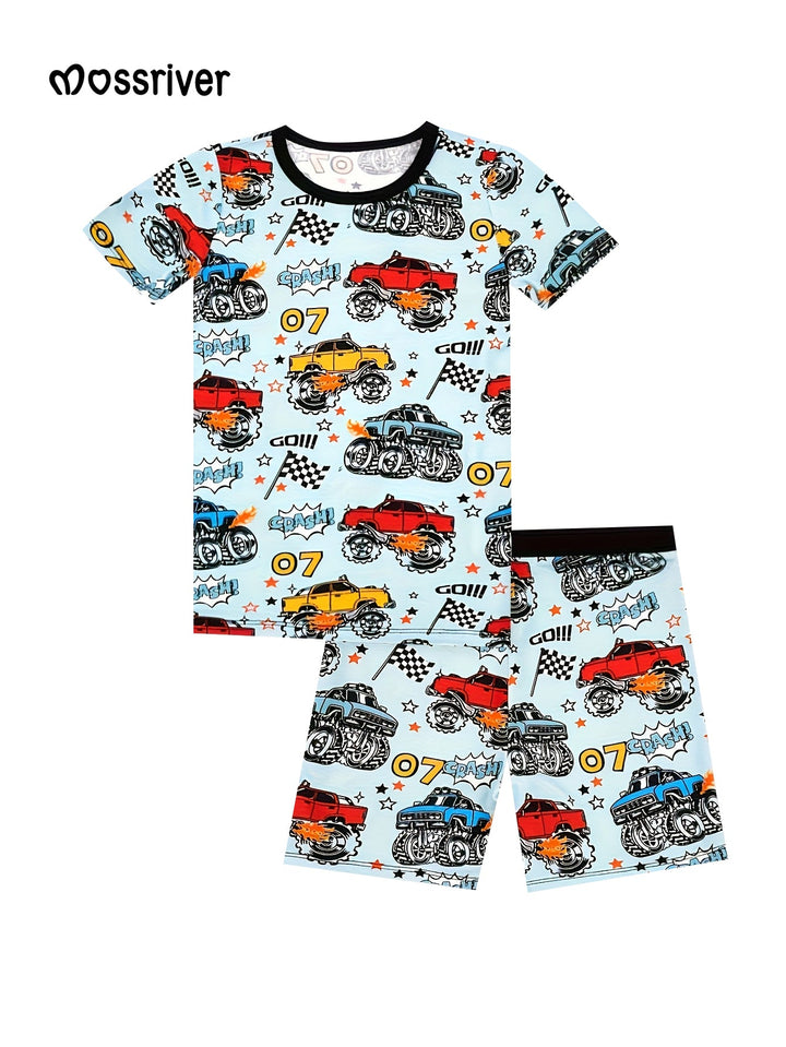 Short - Sleeve Two - Piece Racing Cars - MOSSRIVER