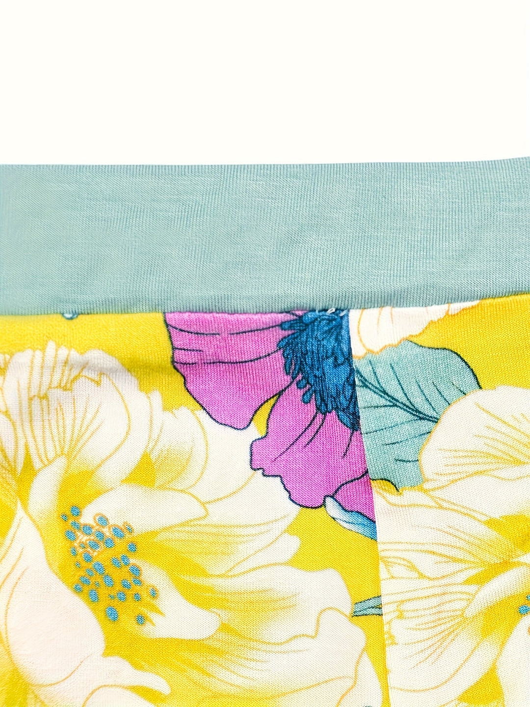 Short - Sleeve Two - Piece Watercolor Peonies - MOSSRIVER